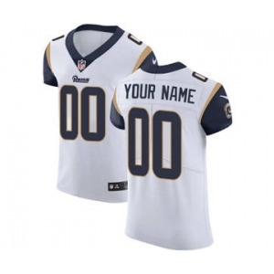 Men's Los Angeles Rams Customized White Vapor Untouchable Custom Elite Football Jersey