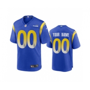 Men's Los Angeles Rams Custom Royal 2020 New Football Game Jersey