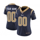 Women's Los Angeles Rams Navy Blue Home Customized Jersey