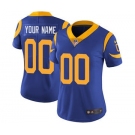 Women's Los Angeles Rams Royal Blue Alternate Customized Jersey