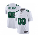 Men's Philadelphia Eagles Custom White Team Logo Dual Overlap Limited Football Jersey