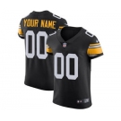 Men's Pittsburgh Steelers Customized Black Alternate Vapor Untouchable Custom Elite Football Jersey