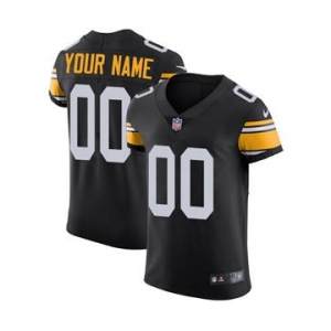 Men's Pittsburgh Steelers Customized Black Alternate Vapor Untouchable Custom Elite Football Jersey