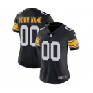 Women's Pittsburgh Steelers Customized Black Alternate Jersey