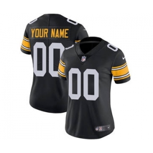 Women's Pittsburgh Steelers Customized Black Alternate Jersey