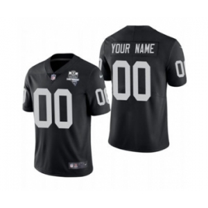 Men's Las Vegas Raiders Custom 2020 Inaugural Season Vapor Limited Football Jersey Black