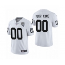 Men's Las Vegas Raiders Custom 2020 Inaugural Season Vapor Limited Football Jersey White