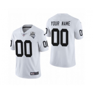 Men's Las Vegas Raiders Custom 2020 Inaugural Season Vapor Limited Football Jersey White