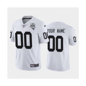 Men's Las Vegas Raiders White ACTIVE PLAYER Custom 2020 Inaugural Season Vapor Limited Stitched Football Jersey