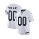 Men's Oakland Raiders Customized White Vapor Untouchable Custom Limited Football Jersey