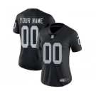 Women's Oakland Raiders Customized Black Home Jersey