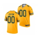 Men's Green Bay Packers ACTIVE PLAYER Custom Gold 2021 Inverted Legend Stitched Jersey