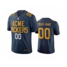 Men's Packers Customized Vapor Limited City Edition Navy Jersey