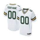 Men's Green Bay Packers Customized White Custom Elite Football Jersey