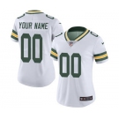 Women's Green Bay Packers White Road Customized Jersey