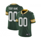 Youth Green Bay Packers Customized Green Team Color Custom Football Jersey