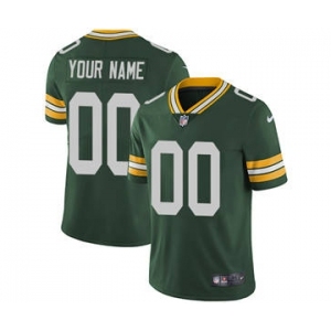 Youth Green Bay Packers Customized Green Team Color Custom Football Jersey