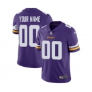 Men's Minnesota Vikings Customized Purple Team Color Vapor Untouchable Custom Limited Football Jersey