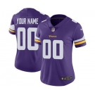 Women's Minnesota Vikings Customized Purple Home Jersey