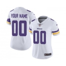 Women's Minnesota Vikings Customized White Road Jersey