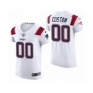 Men's New England Patriots Custom White Team Color Stitched Football 2020 Vapor Untouchable Elite Jersey