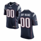 Men's New England Patriots Nike Navy Custom Game Jersey