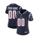 Women's New England Patriots Customized Navy Blue Home Jersey