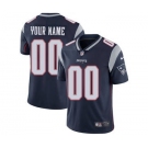 Youth New England Patriots Customized Navy Blue Team Color Custom Football Jersey