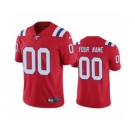 Youth Patriots Custom Red Football Stitched Vapor Limited 100th Season Jersey