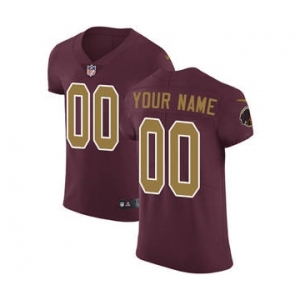 Men's Washington Redskins Customized Burgundy Red Alternate Vapor Untouchable Custom Elite Football Jersey