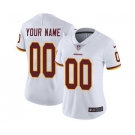 Women's Washington Redskins Customized White Road Jersey