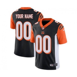 Men's Cincinnati Bengals Customized Black Team Color Vapor Untouchable Custom Limited Football Jersey