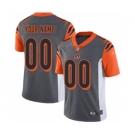 Men's Cincinnati Bengals Customized Silver Stitched Football Limited Inverted Legend Jersey