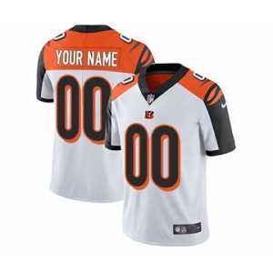 Men's Cincinnati Bengals Customized White Vapor Untouchable Custom Limited Football Jersey