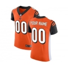 Men's Cincinnati Bengals Customized Orange Alternate Vapor Untouchable Custom Elite Football Jersey