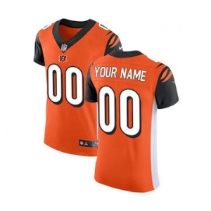 Men's Cincinnati Bengals Customized Orange Alternate Vapor Untouchable Custom Elite Football Jersey