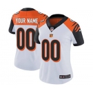 Women's Cincinnati Bengals White Road Customized Jersey