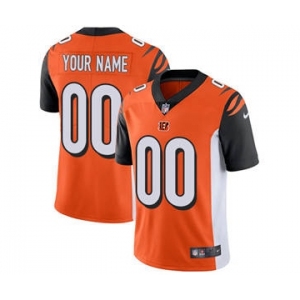 Youth Cincinnati Bengals Customized Orange Alternate Custom Football Jersey