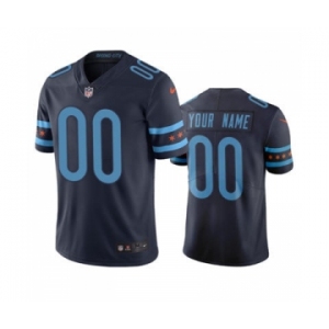 Men's Bears Customized Vapor Limited City Edition Navy Jersey
