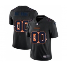 Men's Chicago Bears Custom Team Logo Dual Overlap Limited Football Jersey Black