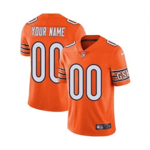 Men's Chicago Bears Customized Orange Alternate Vapor Untouchable Custom Limited Football Jersey