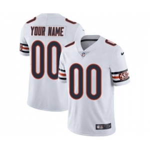 Men's Chicago Bears Customized White Vapor Untouchable Custom Limited Football Jersey