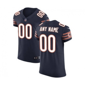 Men's Chicago Bears Customized Navy Blue Team Color Vapor Untouchable Custom Elite Football Jersey