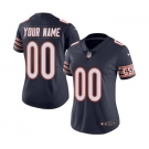 Women's Chicago Bears Navy Blue Home Customized Jersey