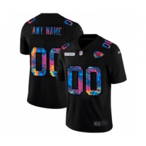 Men's Kansas City Chiefs Custom Multi-Color Black 2020 Crucial Catch Vapor Untouchable Limited Football Jersey