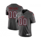 Men's Kansas City Chiefs Customized Gray Static Vapor Untouchable Limited Football Jersey