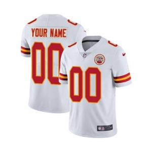 Men's Kansas City Chiefs Customized White Vapor Untouchable Custom Limited Football Jersey