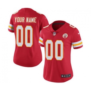 Women's Kansas City Chiefs Red Home Customized Jersey