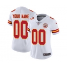 Women's Kansas City Chiefs White Road Customized Jersey