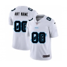 Men's Carolina Panthers Custom White Team Logo Dual Overlap Limited Football Jersey